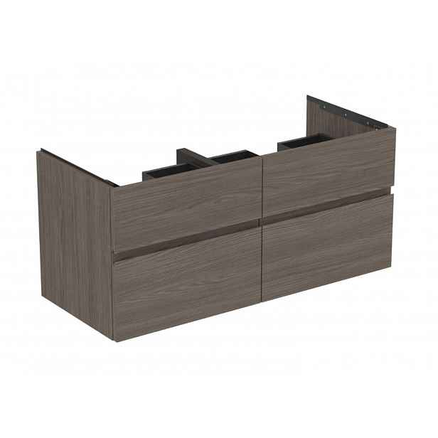 Ideal Standard Finesse - Umyvadlová skříňka, 120x51x55 cm, 4 zásuvky, Dark Elm E3399UR