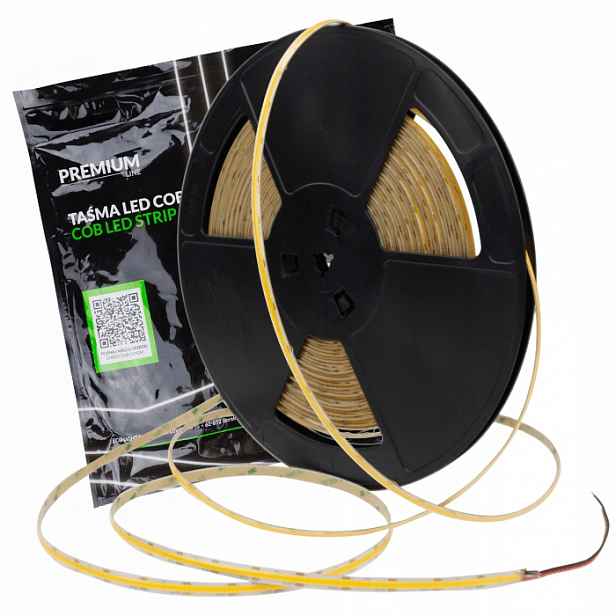 Led pásek Cob Venkovní páska 12V 480 9W/m 3000K Bílá Teplá 945lm/m 20m