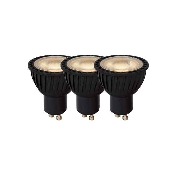Sada 3x stmívatelná Led žárovka GU10 5W 3000K 320lm Led Bulb Lucide