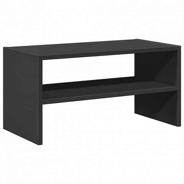vidaXL Věšák na boty stohovatelný černý dub 60x30x30,5 cm