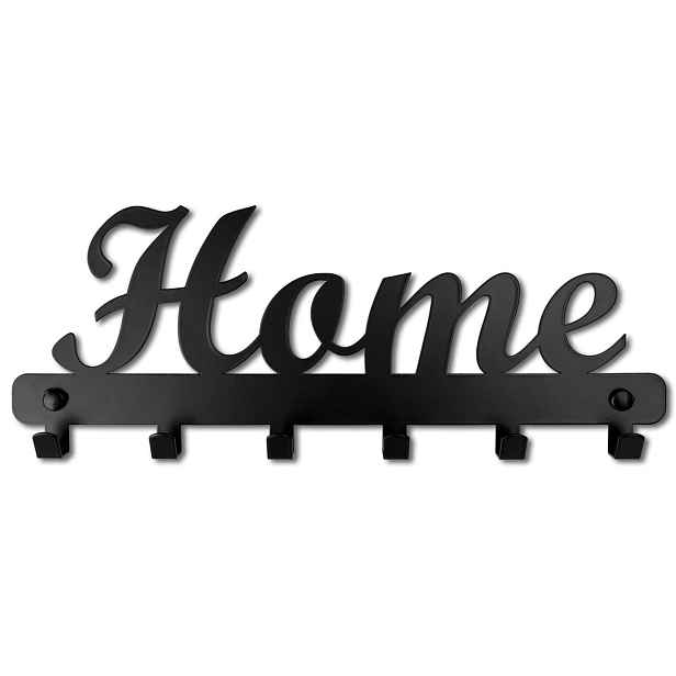 TZB Nástěnný věšák HOME 40 cm černý