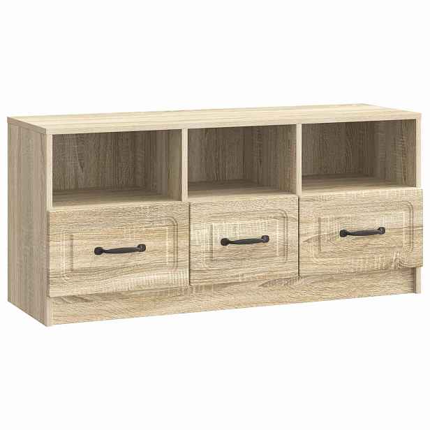 vidaXL Televizní skříň Dub sonoma 102 x 34,5 x 47 cm Kompozitní dřevo