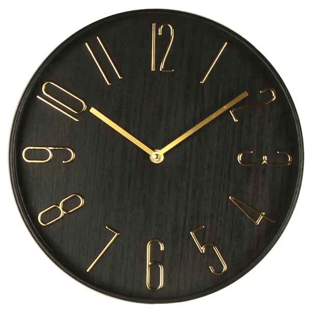 Autronic Hodiny nástěnné - pr. 30 cm HW4027 BK