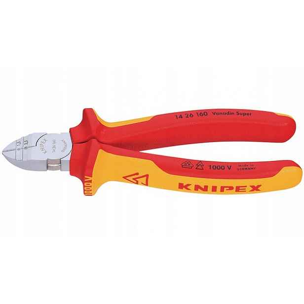 boční řezačka izolace, 160 mm v izolaci Vde do 1000 V Knipex, 14 26 160