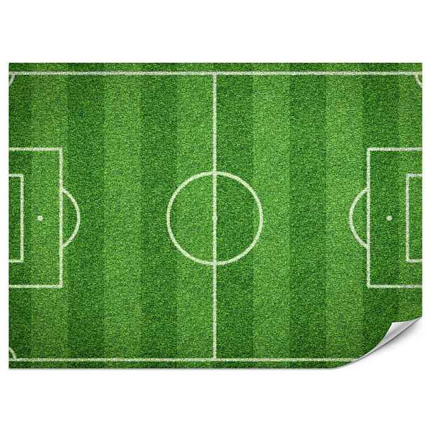 Muralo FOTOTAPETA do Pokoje Mládeže Stadion z Ptačí Perspektivy Trávník Hřiště 500x350
