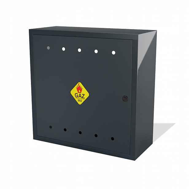Plynová Skříňka 60x60x25 Ocelová 5 Barev Box Gaz