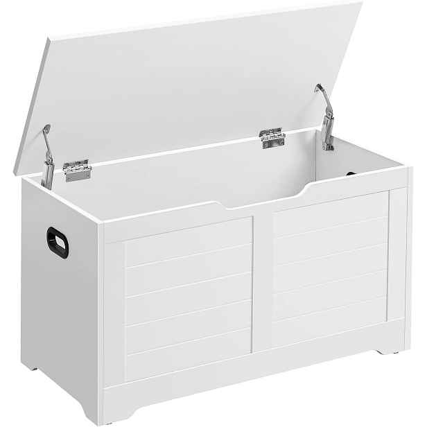 SONGMICS Truhla s úložným prostorem a lavicí Vasagle Minimal 80 cm bílá