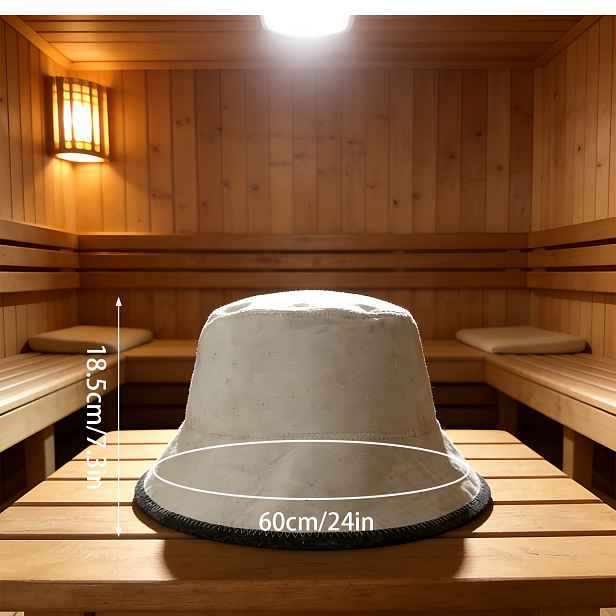 TEMU Vlněný plstěný saunový klobouk - Čistě bílý klasický bowler klobouk. Klasický design tohoto klobouku dodává nositeli elegantnější a důstojnější