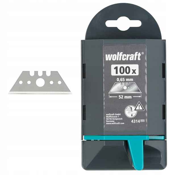 Trapézové čepele 52 0.65 mm balení 100 Ks Wolfcraft