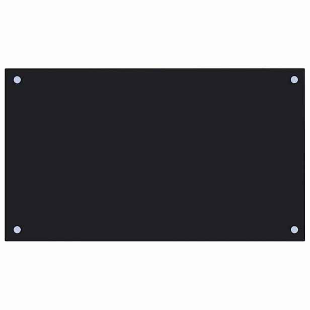 vidaXL Kuchyňský panel černý 70 x 40 cm tvrzené sklo
