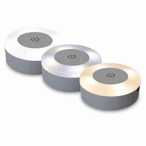 10 x Dotyková Led lampa Noční Usb 3 barvy pod skříňku Bituxx