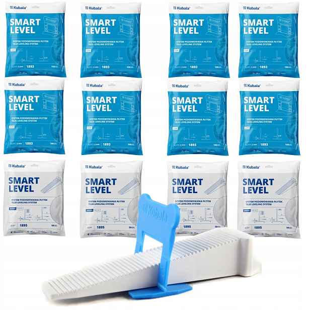 Kubala Smart Level Pro Vyrovnávání Klínových Dlaždic 200 Klipsy 2MM 800 Kusů