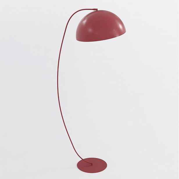 Černá stojací lampa Arcos 150 cm, stínidlo 44 cm, GX53