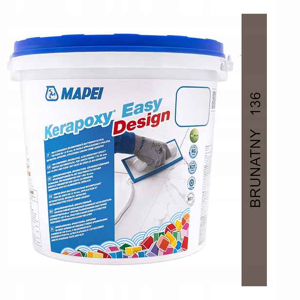 Epoxidová spárovací hmota Mapei Kerapoxy Easy Design 3 kg barva 136 hnědá