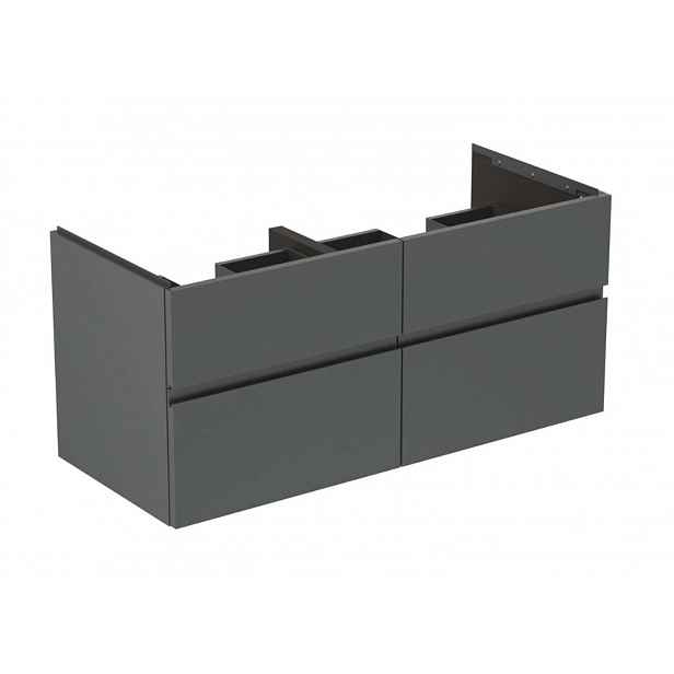 Ideal Standard Finesse - Umyvadlová skříňka, 120x51x55 cm, 4 zásuvky, matný antracit E3399Y2