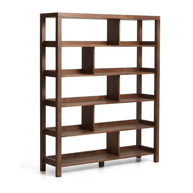 Regál v dekoru akácie v přírodní barvě 150x185x40 cm Norani – Kave Home