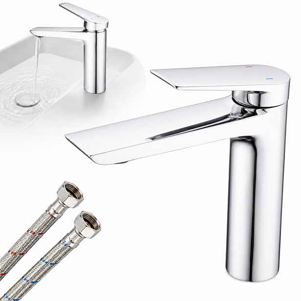 Umyvadlová Baterie Vector Koupelnová Stojánková Nízká Chrom Premium Pro