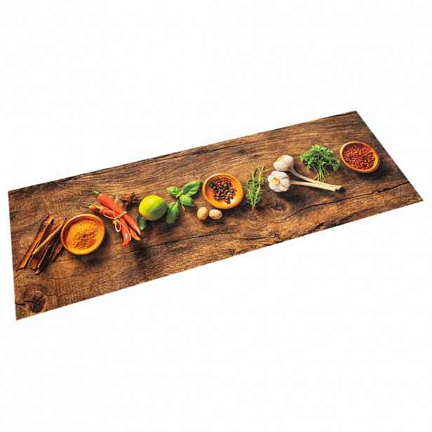 vidaXL Kuchyňský koberec omyvatelný Koření 45 x 150 cm samet