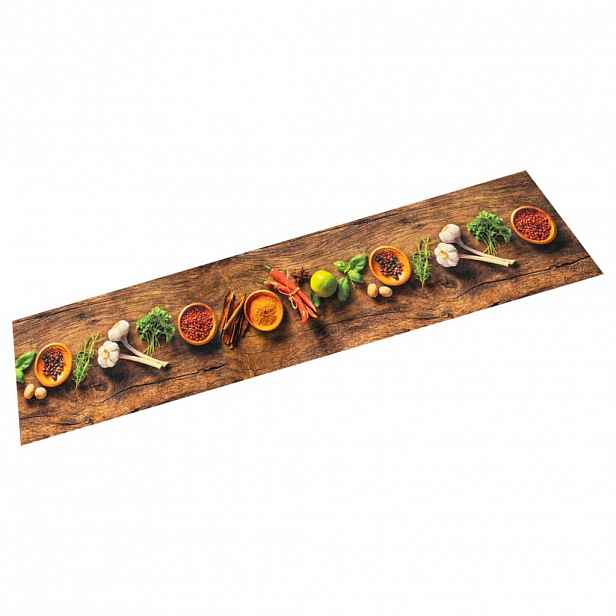 vidaXL Kuchyňský koberec omyvatelný Koření 60 x 180 cm samet