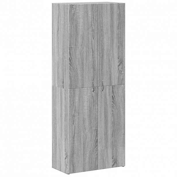 vidaXL Kartotéka šedá sonoma 60x32x153 cm kompozitní dřevo