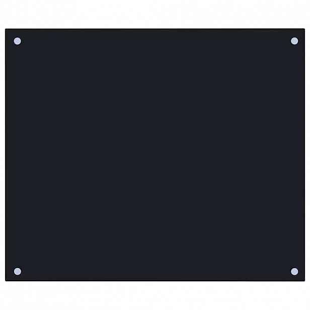 vidaXL Kuchyňský panel černý 70 x 60 cm tvrzené sklo