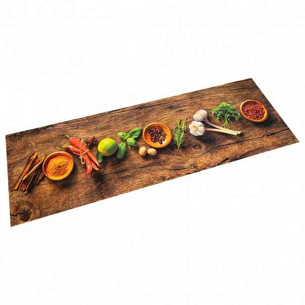 vidaXL Kuchyňský koberec omyvatelný Koření 60 x 300 cm samet