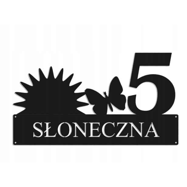 Číslo Na Dům 80 cm Tabule Adresa Ocel 2 mm Grafika 5679
