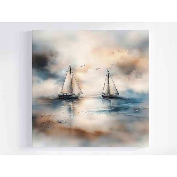 Obraz Na Plátně Canvas Krajina Voda Jezero Moře Plachetnice Relaxace 50x50