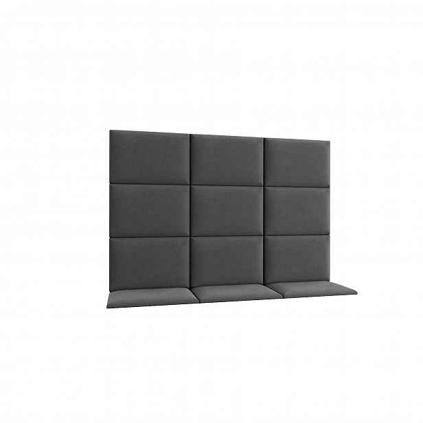 Set čalouněných panelů 180x120 VALERIO - tmavě šedý