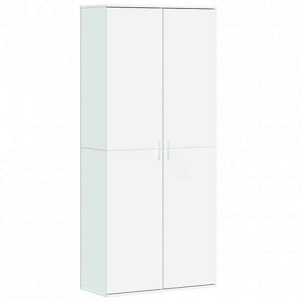 vidaXL Skříň highboard bílá 80 x 35 x 180 cm kompozitní dřevo