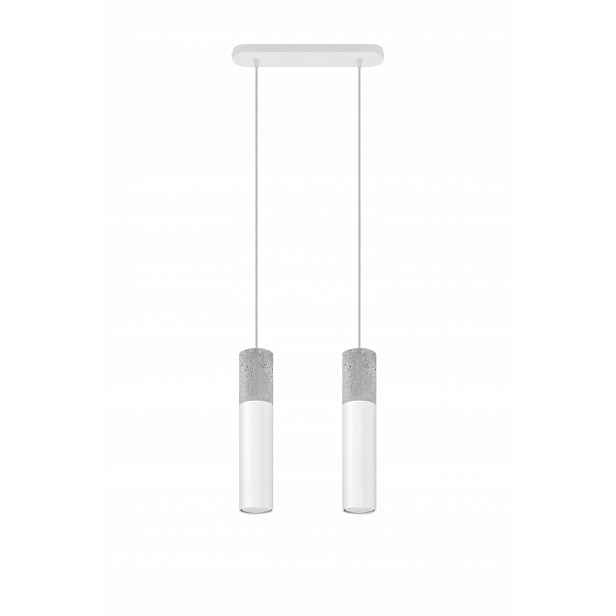 Závěsná lampa Borgio 2 bílá Sollux