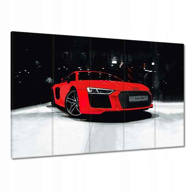 Obrazy 100x70 Červené Audi Audica R8