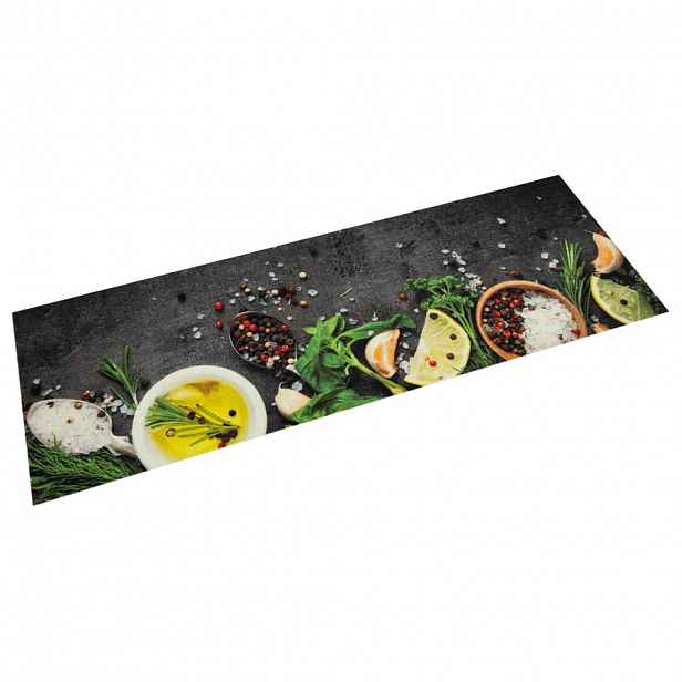 vidaXL Kuchyňský koberec omyvatelný Koření 45 x 150 cm samet
