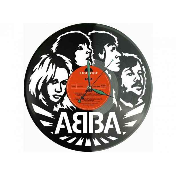 Abba Dárek Originální dekorace do domu Hodiny z vinylové desky