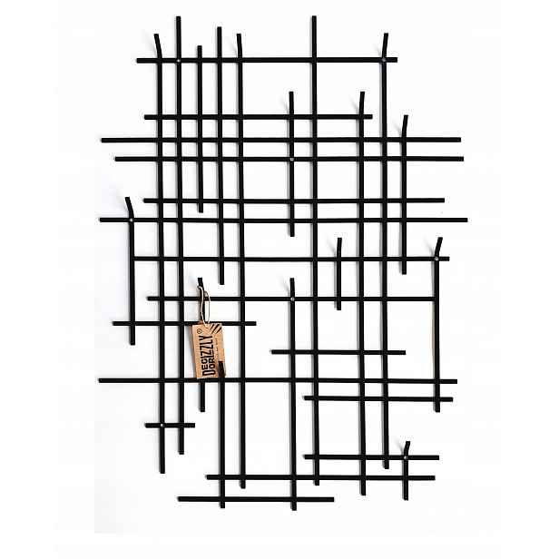 Decorizzly loftový nástěnný věšák do předsíně Gline kovový, černý