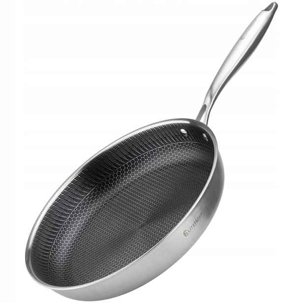 Nerezová Pánev 30cm S Povrchem Medová Plástev E-7550