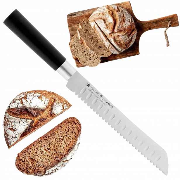 Satake saku Japonský Nůž na pečivo Chléb Bulík 56 Hrc 20 cm