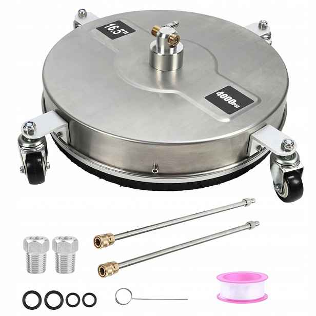 Tlaková Myčka Inox Na Mytí Dlažby 16,5" S Akcesoria, Sada