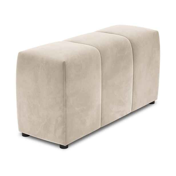 Béžová sametová područka k modulární pohovce Rome Velvet - Cosmopolitan Design