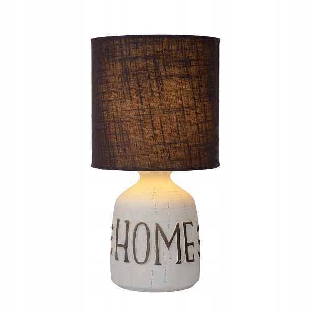 Bílá stolní lampa Cosby klasická do ložnice 81/31/Lucide