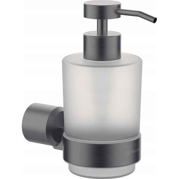 Dávkovač ze skla a mosazi, titanium, 0.2 l, montážní sada