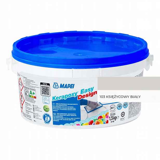Mapei Epoxidová fuga Kerapoxy Easy Design 1,5 kg 103 Měsíční bílá