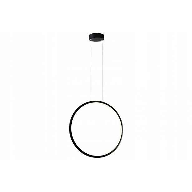 Moderní závěsná Led lampa černá kulatá 43 cm vertikální 4000K Reality