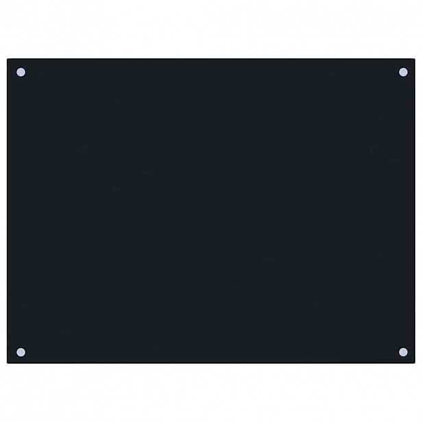 vidaXL Kuchyňský panel černý 80 x 60 cm tvrzené sklo