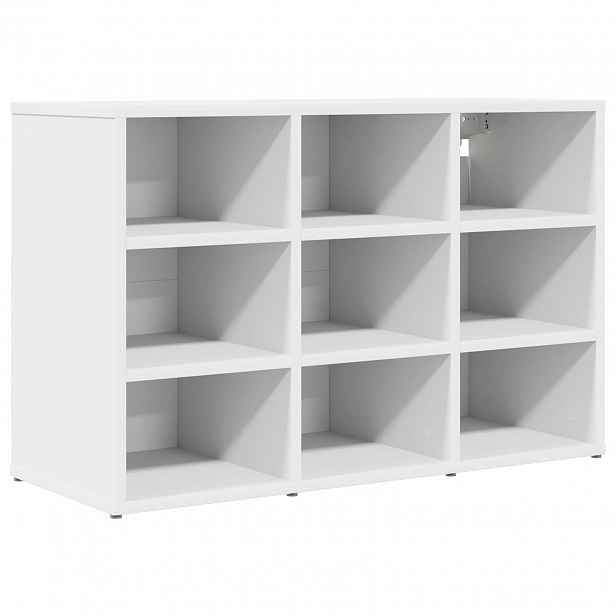 vidaXL Skříň na obuv 77,5 x 30 x 51 cm Kompozitní dřevo Bílá