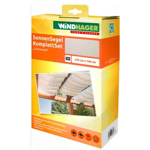 Windhager 10868 střešní markýza pro lankový systém, 270 x 140 cm