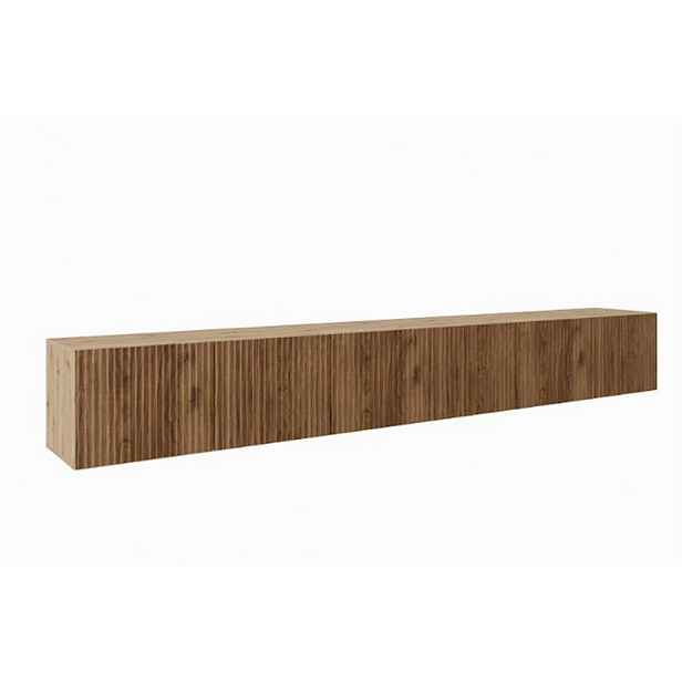 MASSENO ZÁVĚSNÝ TV STOLEK VAREN, 300/41/40 cm, dub Artisan /, dekor dub