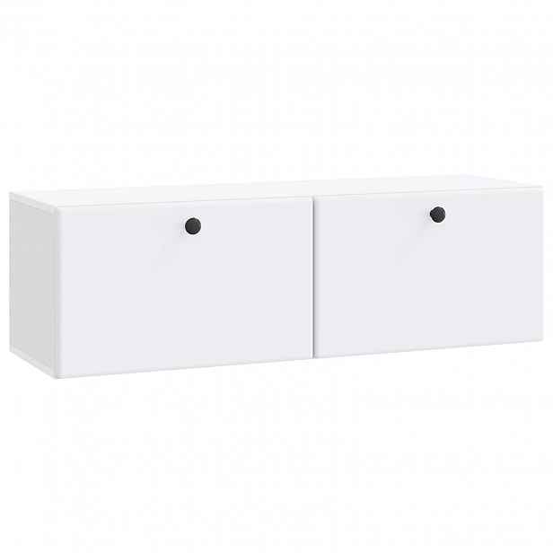 vidaXL Nástěnná TV skříň 98 x 31 x 30 cm Bílá Kompozitní dřevo