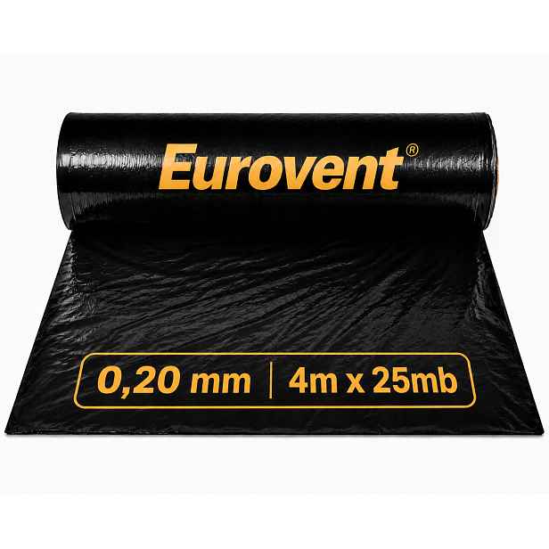 Fólie 0,2 Izolační Ochranná Eurovent Bau 0,20 mm 4x25 m Atest