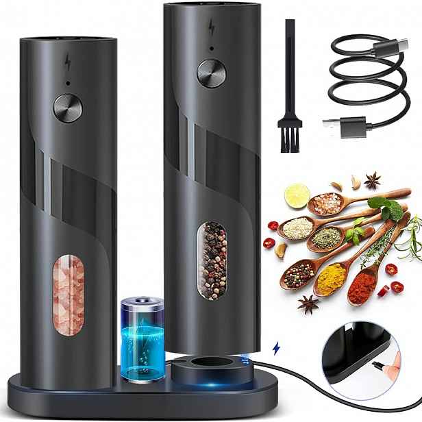 Elektrický Mlýnek Na Pepř A Sůl, Akumulátorový Usb Mlýnek Na Sůl Usb